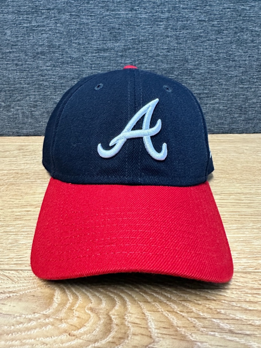 New Era Atlanta Braves Navy and Red Baseball Cap with White A Logo